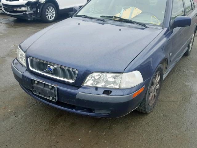 YV1VS29561F738565 - 2001 VOLVO S40 1.9T BLUE photo 9