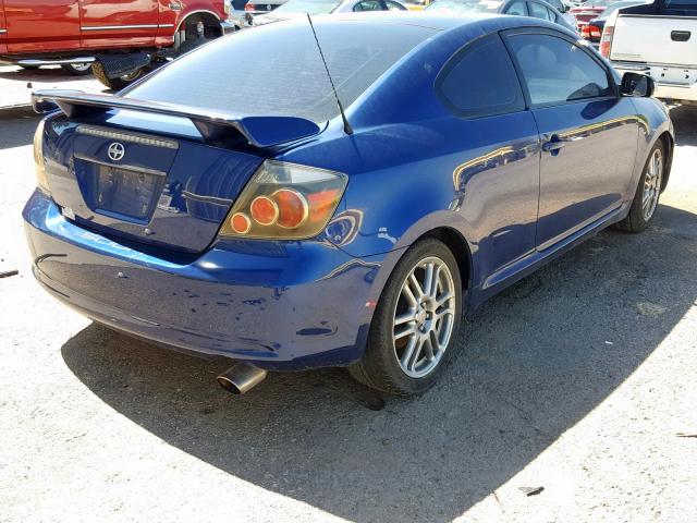 JTKDE167X80250265 - 2008 TOYOTA SCION TC BLUE photo 4