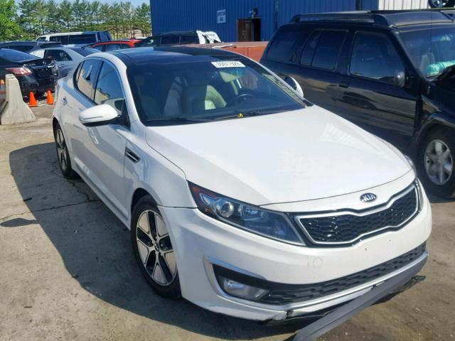 KNAGM4AD1C5030544 - 2012 KIA OPTIMA HYB WHITE photo 1