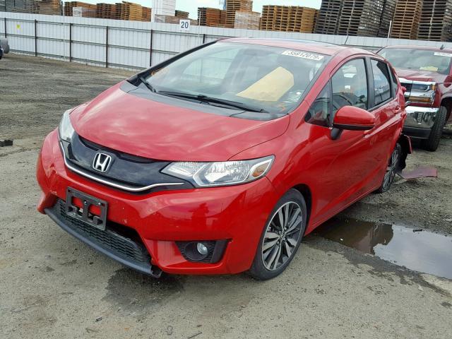 3HGGK5H89FM702261 - 2015 HONDA FIT EX RED photo 2