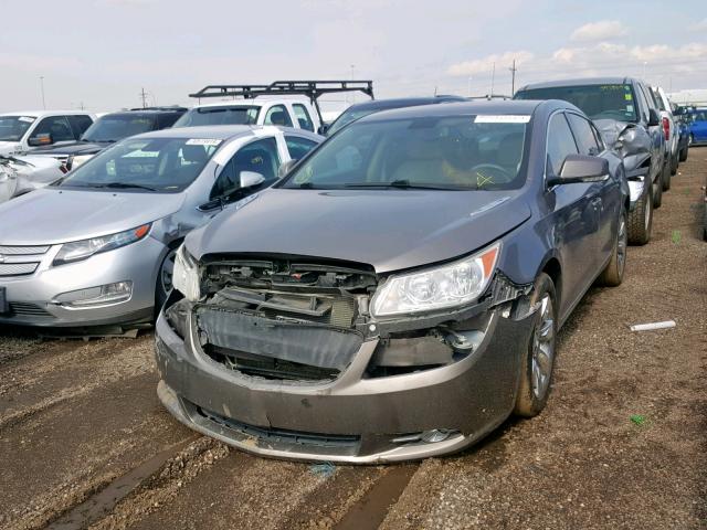 1G4GC5EG6AF289131 - 2010 BUICK LACROSSE C GRAY photo 2