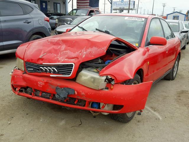 WAUED28D7XA002813 - 1999 AUDI A4 2.8 QUA RED photo 2