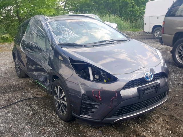 JTDKDTB37J1605022 - 2018 TOYOTA PRIUS C GRAY photo 1