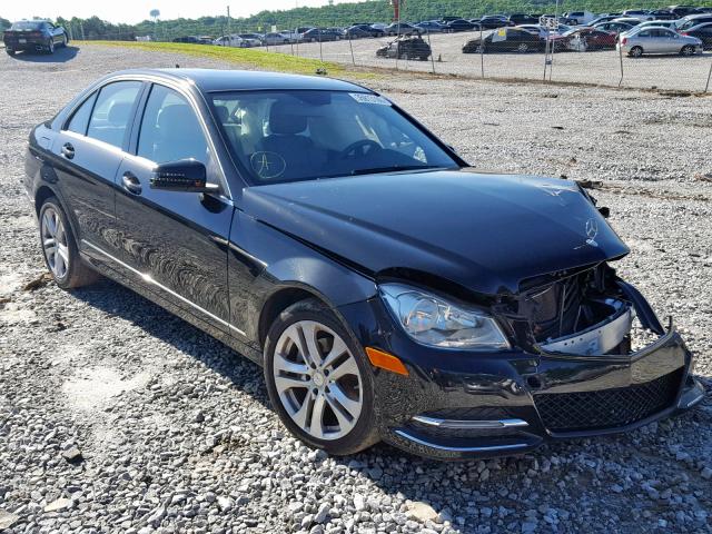 WDDGF4HB2DA858263 - 2013 MERCEDES-BENZ C 250 BLACK photo 1