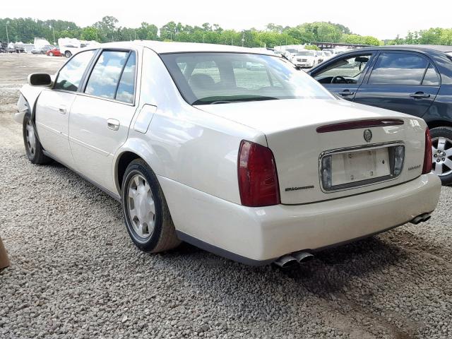 1G6KD54Y61U200601 - 2001 CADILLAC DEVILLE WHITE photo 3