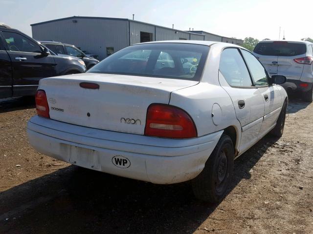 1B3ES47C6WD623035 - 1998 DODGE NEON HIGHL WHITE photo 4