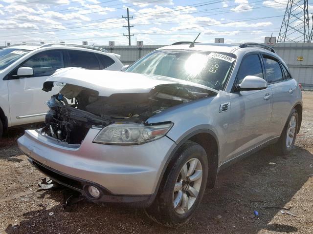 JNRAS08W54X217967 - 2004 INFINITI FX35 SILVER photo 2