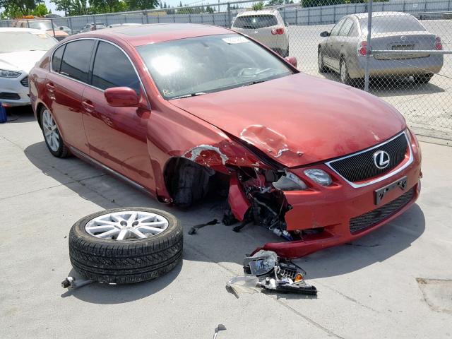 JTHBH96S765012543 - 2006 LEXUS GS 300 RED photo 1