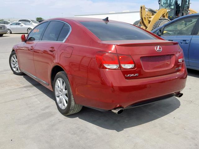 JTHBH96S765012543 - 2006 LEXUS GS 300 RED photo 3