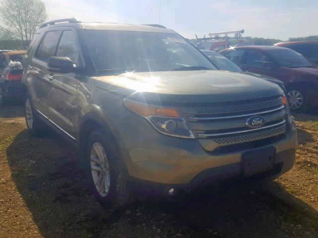 1FM5K8F84DGA59900 - 2013 FORD EXPLORER L GREEN photo 1