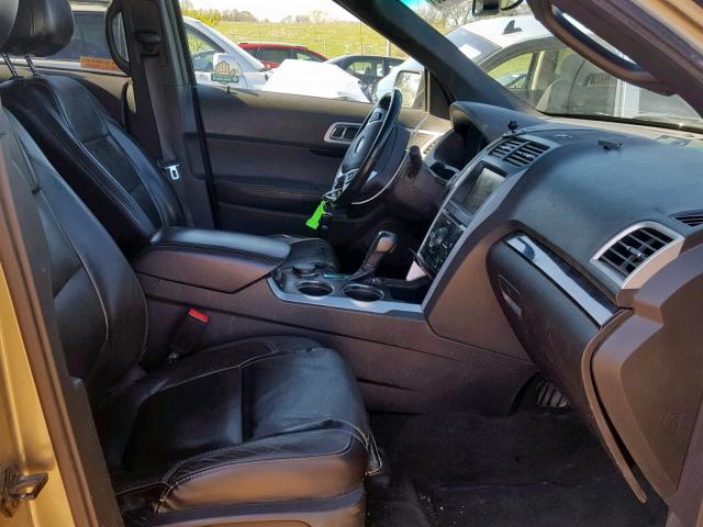 1FM5K8F84DGA59900 - 2013 FORD EXPLORER L GREEN photo 5