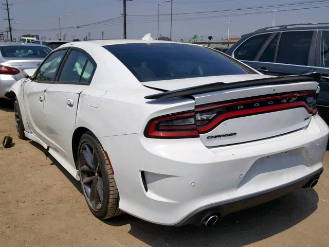 2C3CDXHG6KH597556 - 2019 DODGE CHARGER GT WHITE photo 3