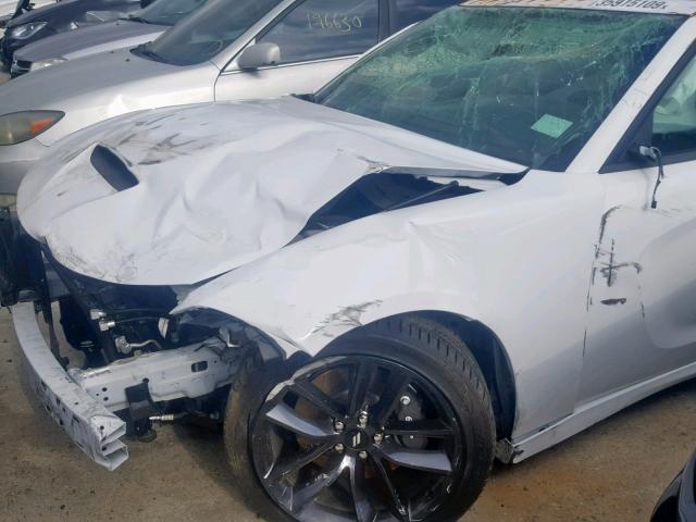 2C3CDXHG6KH597556 - 2019 DODGE CHARGER GT WHITE photo 9