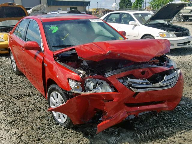 4T1BB46KX8U031369 - 2008 TOYOTA CAMRY HYBR RED photo 1