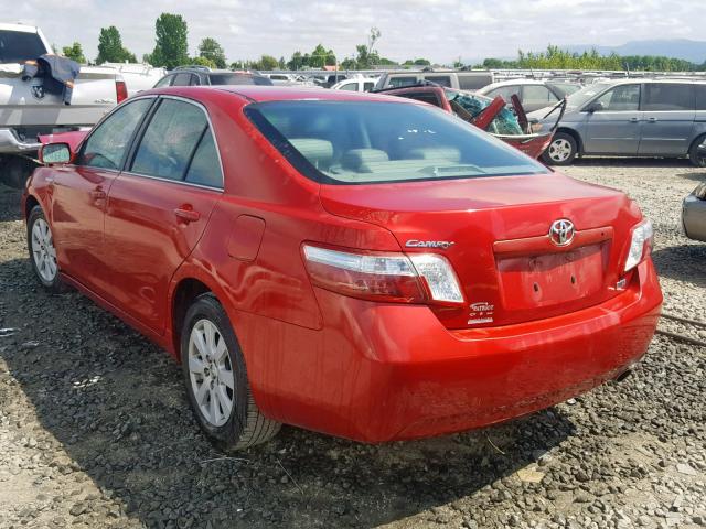 4T1BB46KX8U031369 - 2008 TOYOTA CAMRY HYBR RED photo 3