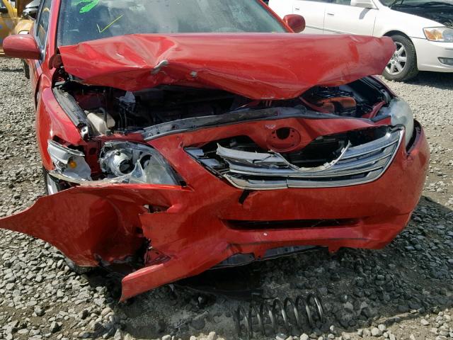 4T1BB46KX8U031369 - 2008 TOYOTA CAMRY HYBR RED photo 9