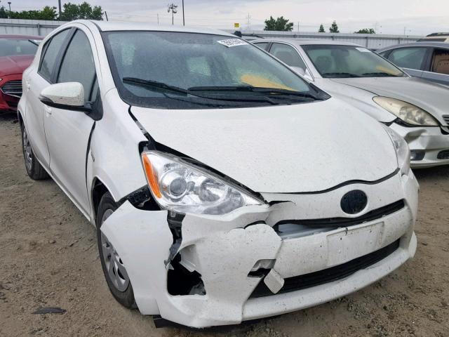 JTDKDTB39E1084228 - 2014 TOYOTA PRIUS C WHITE photo 1