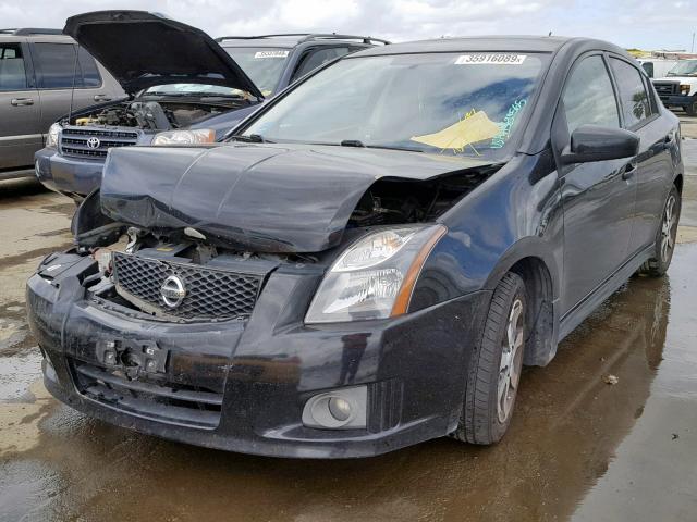 3N1AB6APXCL637601 - 2012 NISSAN SENTRA 2.0 BLACK photo 2