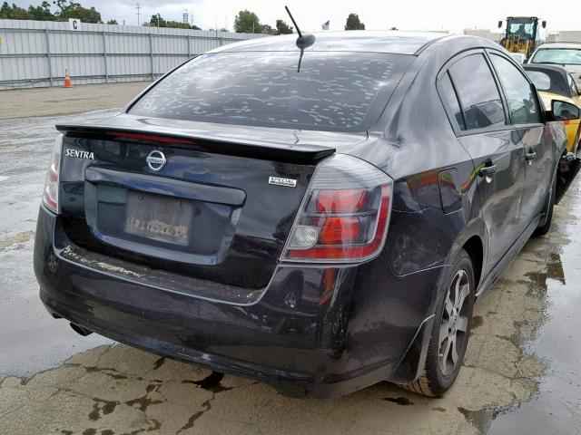 3N1AB6APXCL637601 - 2012 NISSAN SENTRA 2.0 BLACK photo 4