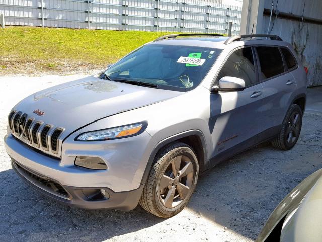 1C4PJLCB6GW307383 - 2016 JEEP CHEROKEE L GRAY photo 2