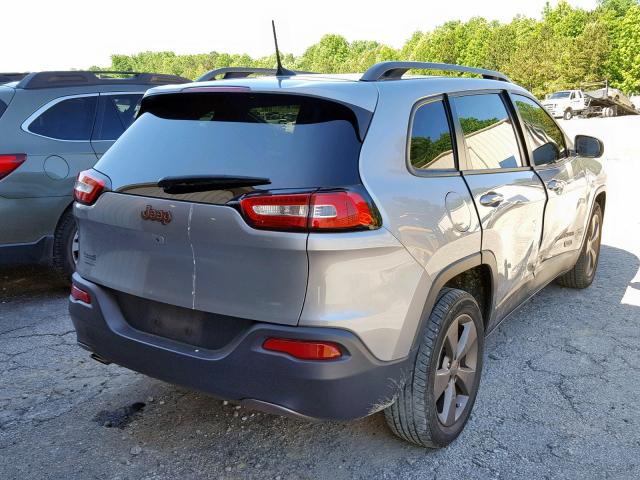 1C4PJLCB6GW307383 - 2016 JEEP CHEROKEE L GRAY photo 4