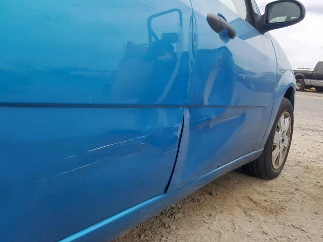 1FAHP34N37W279205 - 2007 FORD FOCUS ZX4 BLUE photo 9