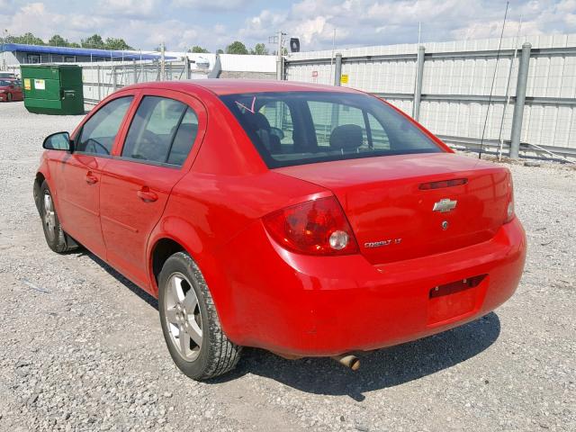 1G1AT58H697163896 - 2009 CHEVROLET COBALT LT RED photo 3