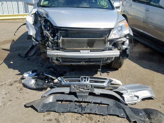 JHLRE4H70AC011133 - 2010 HONDA CR-V EXL SILVER photo 9