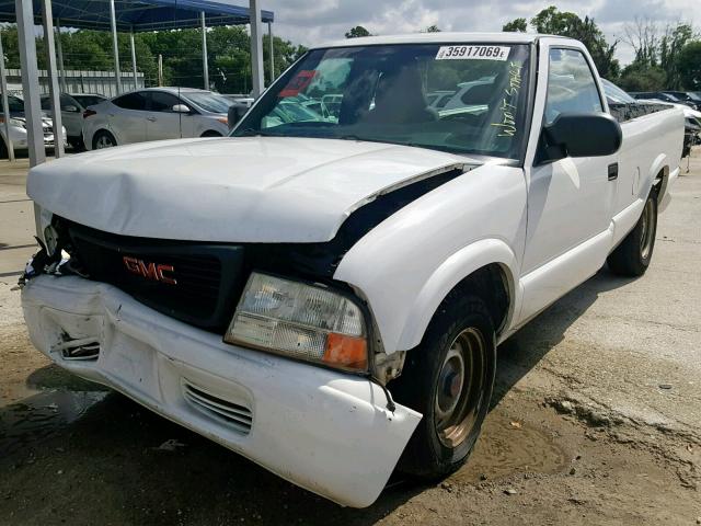 1GTCS14X638140578 - 2003 GMC SONOMA WHITE photo 2