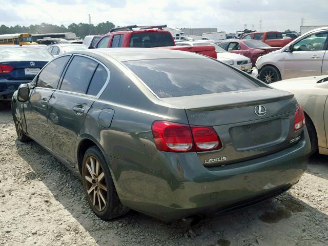 JTHBH96S065018927 - 2006 LEXUS GS 300 GREEN photo 3