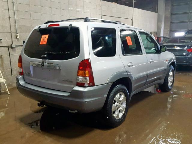 4F2CU09112KM64211 - 2002 MAZDA TRIBUTE LX SILVER photo 4