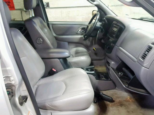 4F2CU09112KM64211 - 2002 MAZDA TRIBUTE LX SILVER photo 5