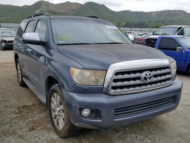 5TDZY68A18S006365 - 2008 TOYOTA SEQUOIA LI BLUE photo 1