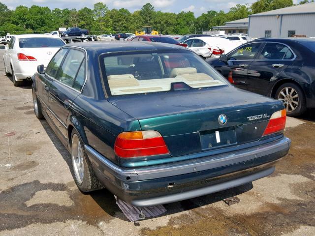 WBAGK2321TDH67161 - 1996 BMW 750 IL GREEN photo 3