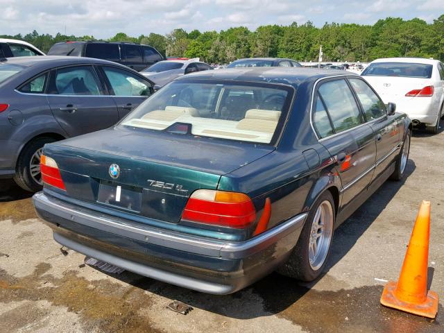 WBAGK2321TDH67161 - 1996 BMW 750 IL GREEN photo 4