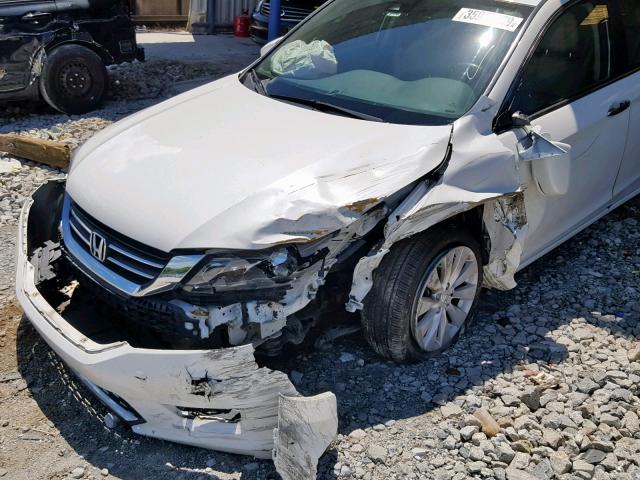 1HGCR2F84EA169078 - 2014 HONDA ACCORD EXL WHITE photo 9