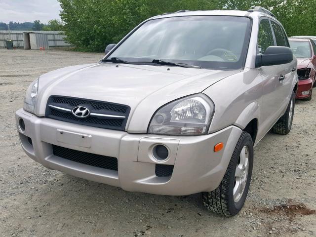 KM8JM12B85U077188 - 2005 HYUNDAI TUCSON GL SILVER photo 2