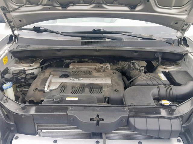 KM8JM12B85U077188 - 2005 HYUNDAI TUCSON GL SILVER photo 7