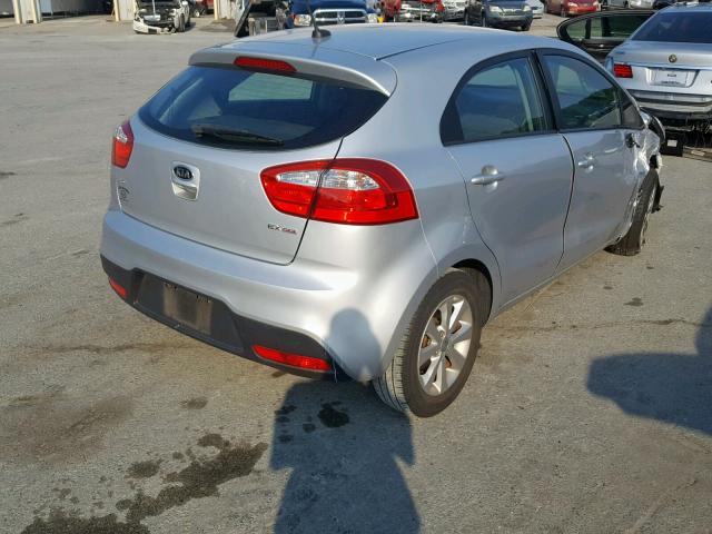 KNADN5A30C6028162 - 2012 KIA RIO EX SILVER photo 4