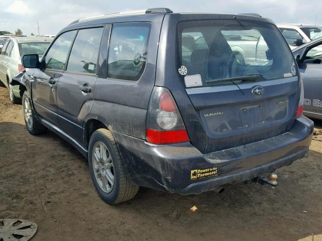 JF1SG66628H726027 - 2008 SUBARU FORESTER S GRAY photo 3