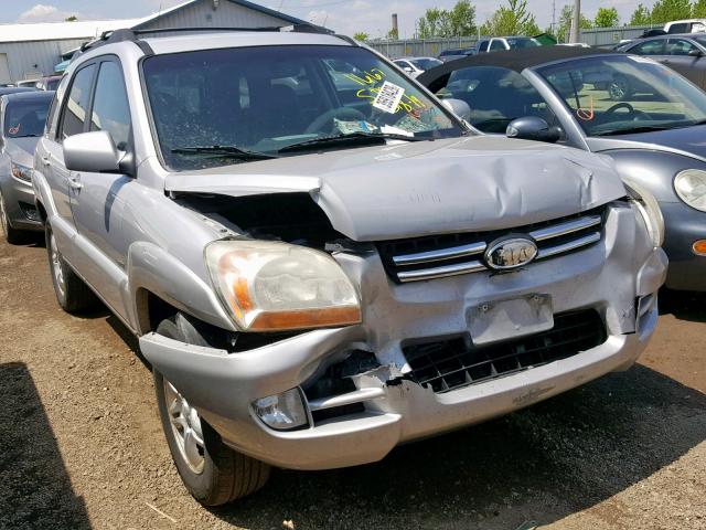 KNDJE723087484454 - 2008 KIA SPORTAGE E SILVER photo 1