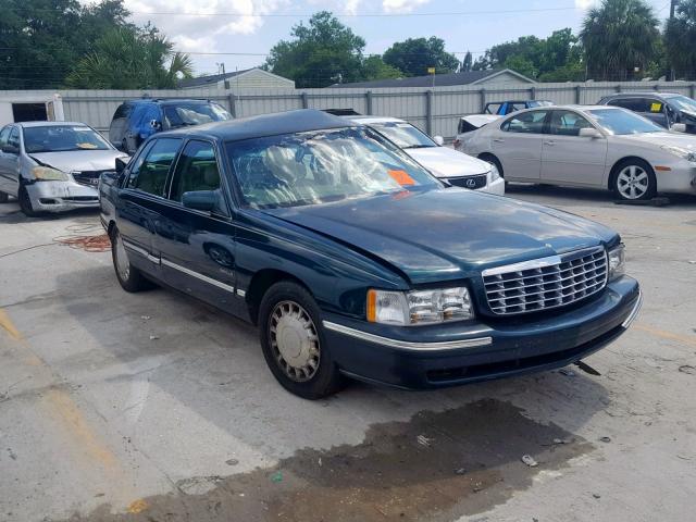 1G6KD54Y7XU750107 - 1999 CADILLAC DEVILLE GREEN photo 1