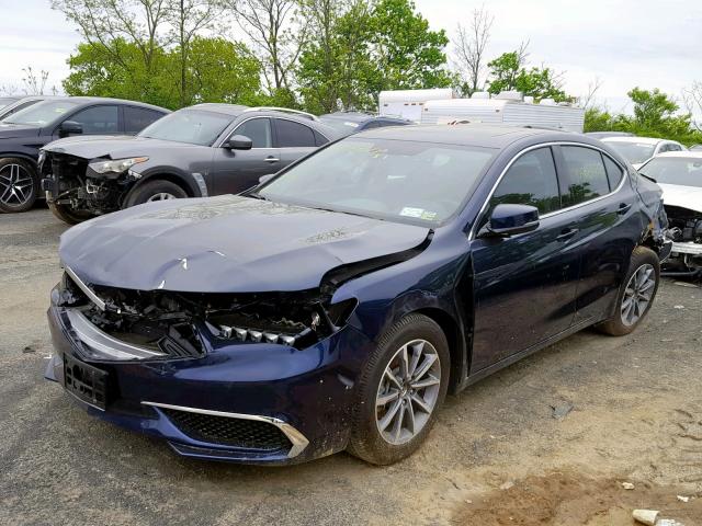 19UUB1F37JA011562 - 2018 ACURA TLX BLUE photo 2