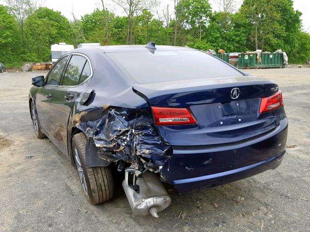 19UUB1F37JA011562 - 2018 ACURA TLX BLUE photo 3