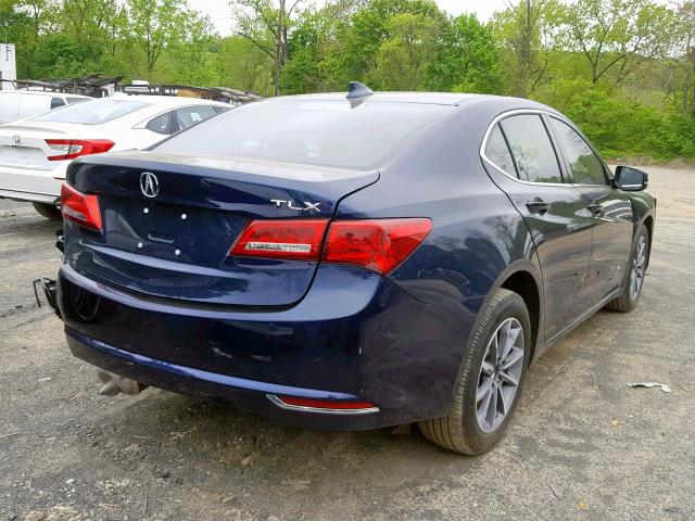 19UUB1F37JA011562 - 2018 ACURA TLX BLUE photo 4