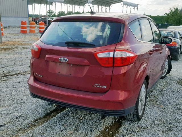 1FADP5BU9FL116255 - 2015 FORD C-MAX SEL RED photo 4