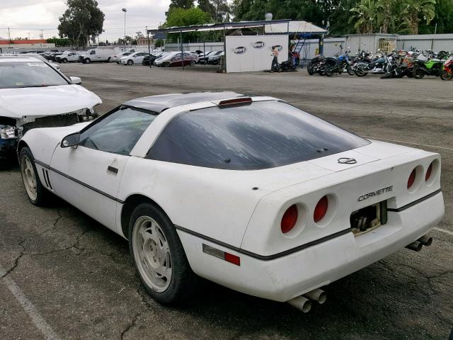 1G1YY2389L5108593 - 1990 CHEVROLET CORVETTE WHITE photo 3