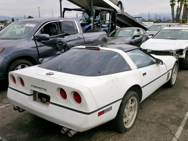 1G1YY2389L5108593 - 1990 CHEVROLET CORVETTE WHITE photo 4