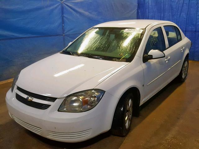 1G1AT58H597248583 - 2009 CHEVROLET COBALT LT WHITE photo 2