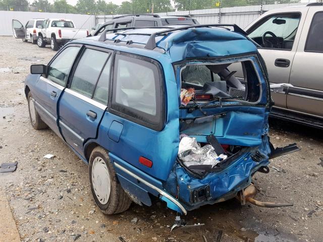 3MAPM15J1PR676753 - 1993 MERCURY TRACER BLUE photo 3